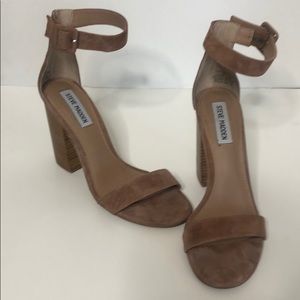 Steve Madden SZ 8  light mauve w wood heel